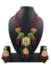 Designer Handcrafted Multi Color Meenakari Long Necklace Set By Gehna Shop Meenakari Necklace Sets